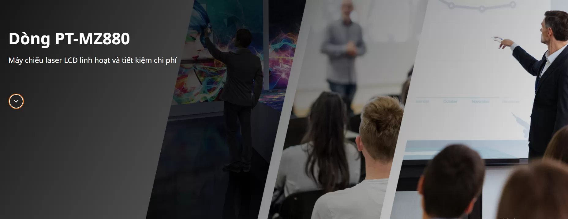 Máy chiếu Laser công nghệ LCD Panasonic PT-MZ880